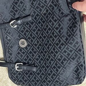 Tommy Hilfiger Navy Monogram Laptop Bag